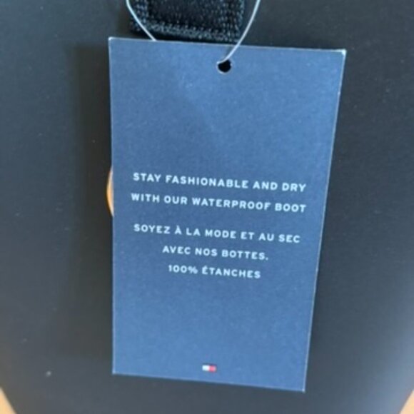 Stylish black rainboots Tommy Hilfiger 8M - Picture 3 of 7